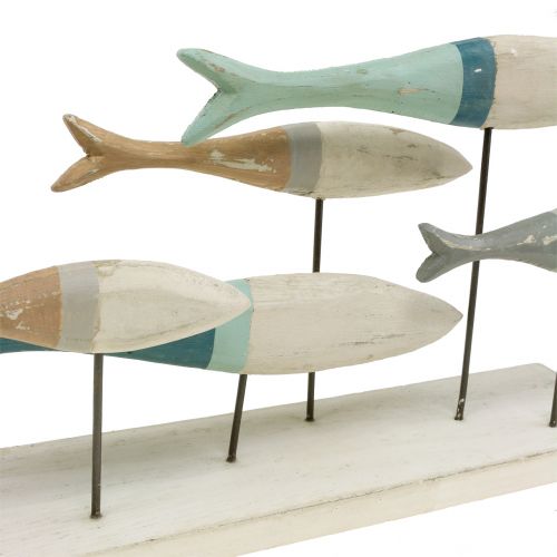 Floristik24 Träfisk på stativ 34cm x 16cm x 7,5cm