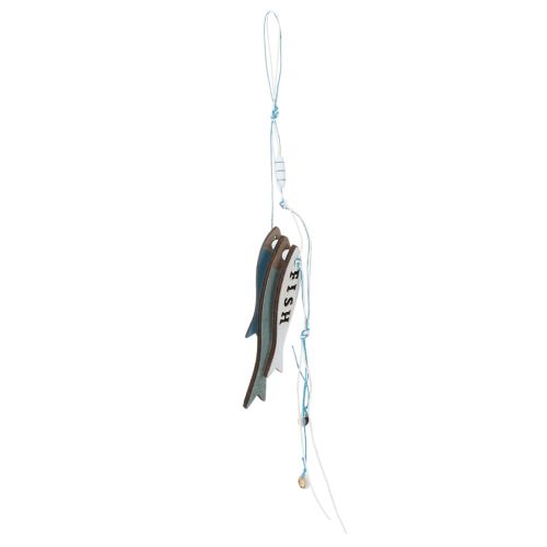 Träfiskhängare, blå, 36 cm, 4 stycken köpa | Floristik24.se