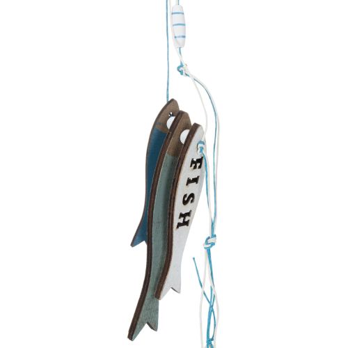 Träfiskhängare, blå, 36 cm, 4 stycken | Floristik24.se