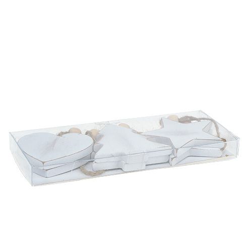 Artikel Trägalgar blandade. Vit 5-6cm 6 st