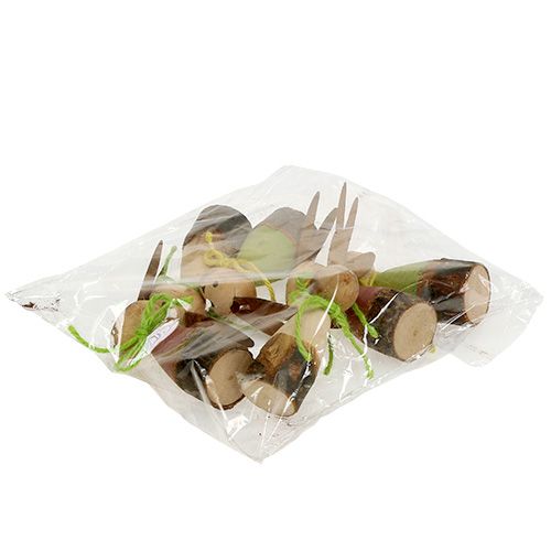 Floristik24 Träkanin sorterad 8cm 6st