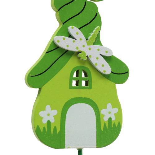 Artikel Flower plug Gnome house with stick Assorted 5 × 9cm 16st