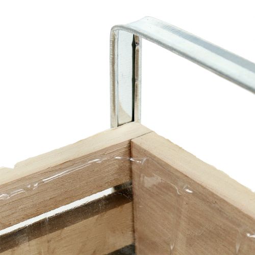 Floristik24 Trälåda natur 20cm x 9cm H6cm med handtag