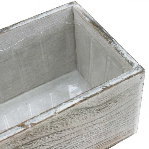 Floristik24 Växtlåda, dekorativ låda, cachepot, träbehållare L25cm