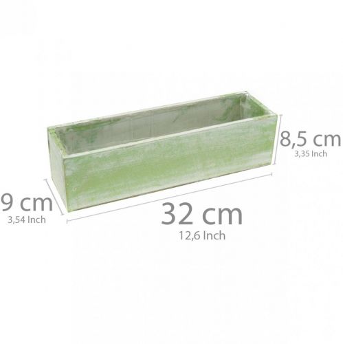 Floristik24 Planter, vårdekoration, trälåda, örtlåda L32cm