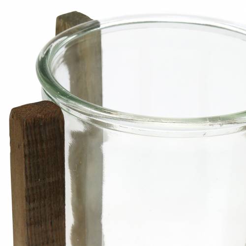 Floristik24 Ljusstake med glas Ø15cm H18cm