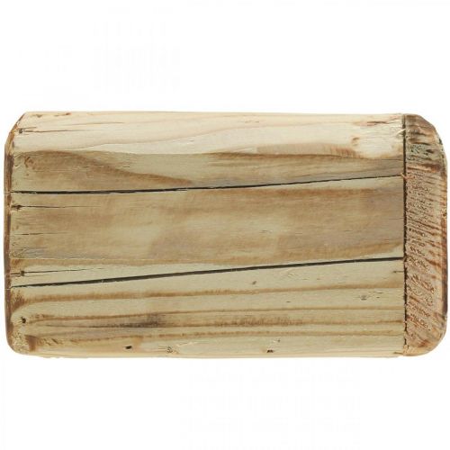 Artikel Växtkruka växtlåda träblomkruka naturell 15,5×15,5cm