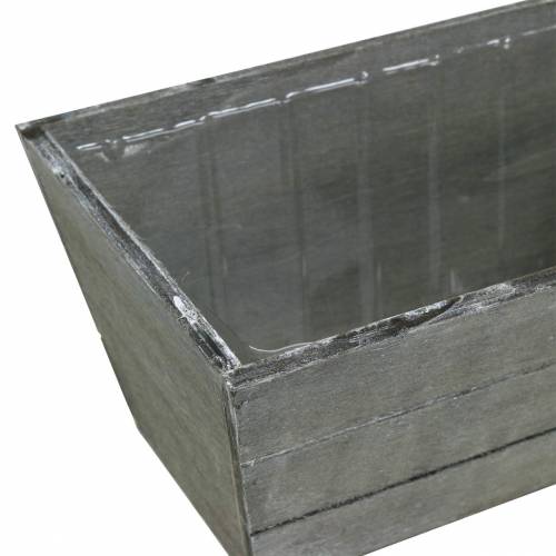 Floristik24 Planter trälåda grå tvättad 20x12cm H10cm