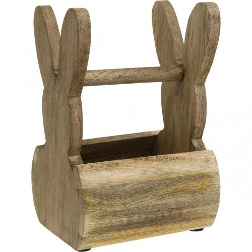 Påskkorg kaninträ bordsdekoration Påsk Påskkorg 13×12×20cm