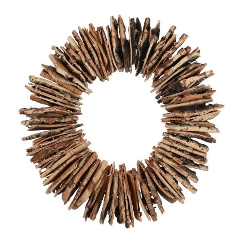 Träkrans björkbark naturlig krans dekorativ krans natur Ø30cm