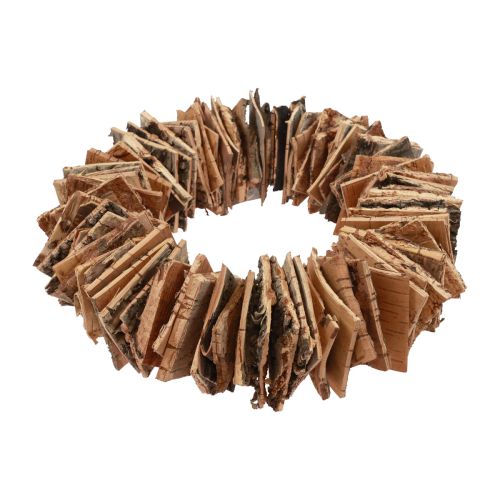 Floristik24 Träkrans björkbark naturlig krans dekorativ krans natur Ø30cm