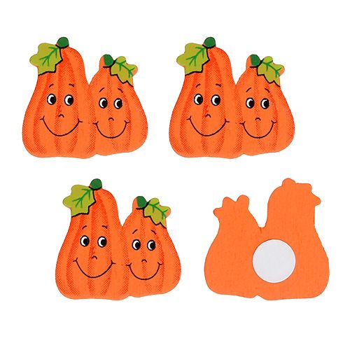 Floristik24 Träpumpor för limning 2,5cm apelsin 18 st