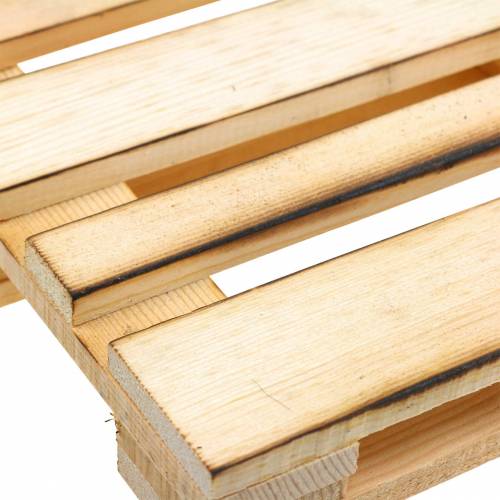 Floristik24 Mini träpall dekorativ bricka flammad 30 × 20 × 3 cm