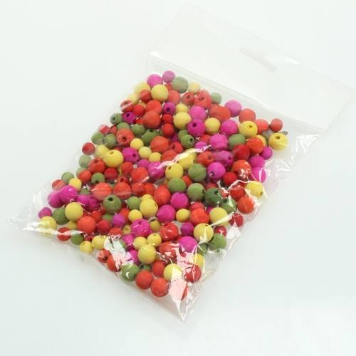 Floristik24 Träpärlor i olika färger Ø8mm, Ø12mm 90g