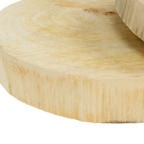 Floristik24 Träskivor naturliga Ø15cm 2st