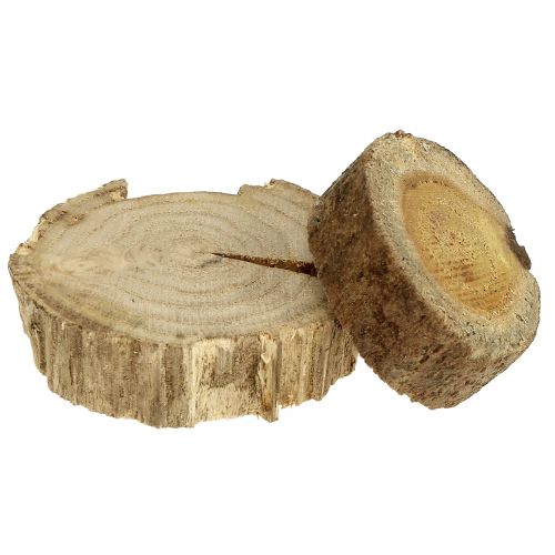 Floristik24 Träskivor träringar naturliga 500 g
