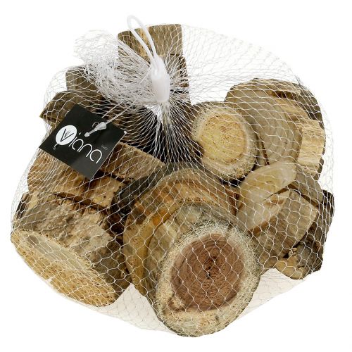 Floristik24 Träskivor träringar naturliga 500 g