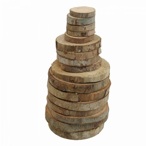 Floristik24 Träskivor 3,5cm - 9cm natur 300g