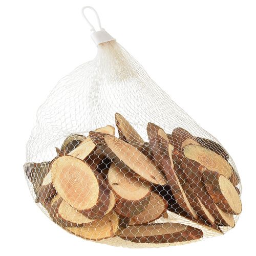 Artikel Träskivor ovala bordsdekoration hantverksmaterial 6,5-8cm 450g