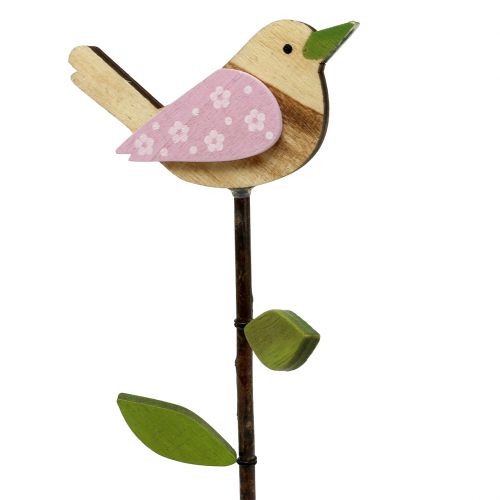 Floristik24 Trästift fågelfärgad L30cm 9st