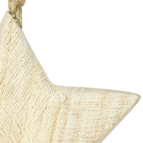 Artikel Trästjärna naturlig juldekoration trä Ø13,5 cm