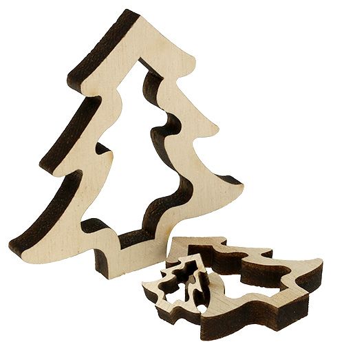 Floristik24 Trädekoration Julgran natur 2cm - 8cm 32 st