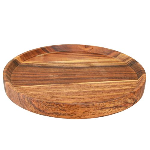 Artikel Träbricka träplatta akacia naturoljad Ø25cm H2,5cm
