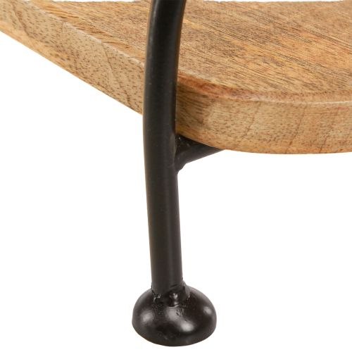 Artikel Träbricka oval långsträckt dekorativ bricka med handtag 49×18×26cm