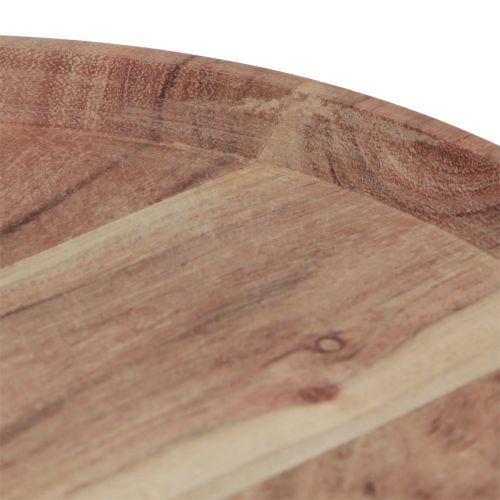 Artikel Träbricka rund akaciaträbricka naturlig skärbräda Ø25cm