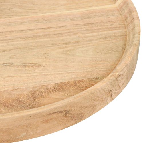 Artikel Rund träbricka av naturligt akaciaträ Ø30cm H2,5cm