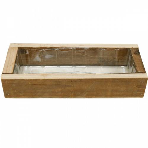 Floristik24 Planteringskärl, blombricka, trädekoration för plantering, träbricka 25cm