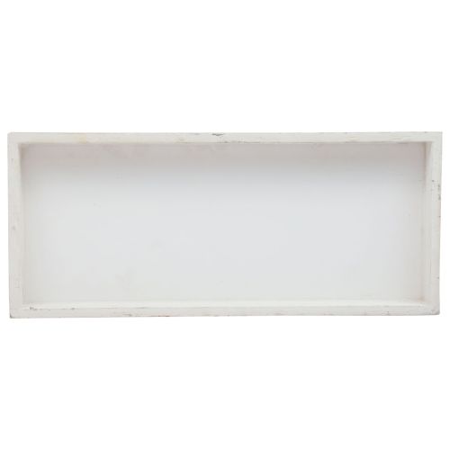 Artikel Träbricka vit dekorativ bricka shabby chic trä 35×15×3cm