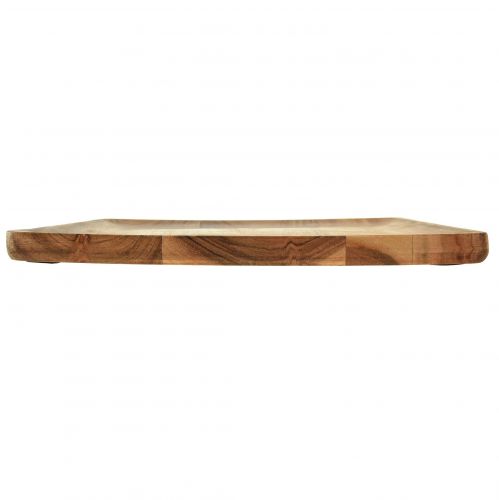 Floristik24 Träbricka serveringsbricka trä mangoträ natur 24,5cm