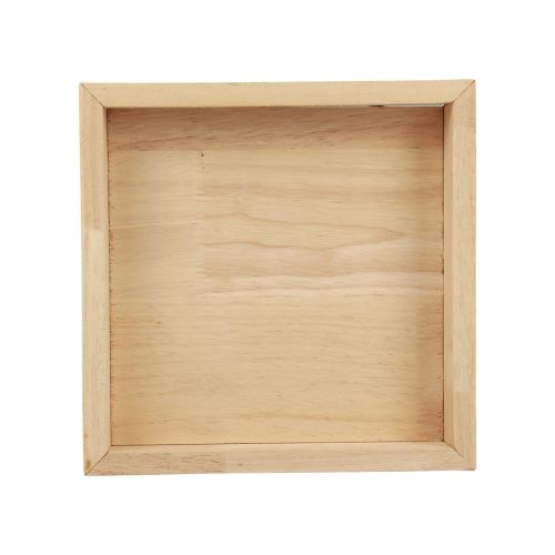 Artikel Träbricka dekorativ bricka trä fyrkantig natur 20×20×3,5cm