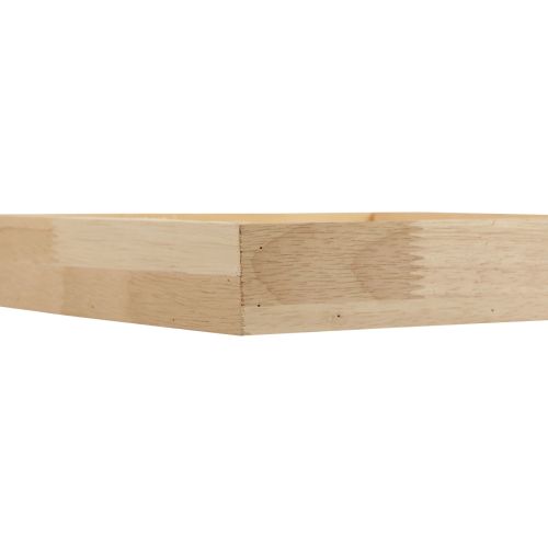 Floristik24 Träbricka dekorativ bricka trä fyrkantig natur 25×25×3,5cm