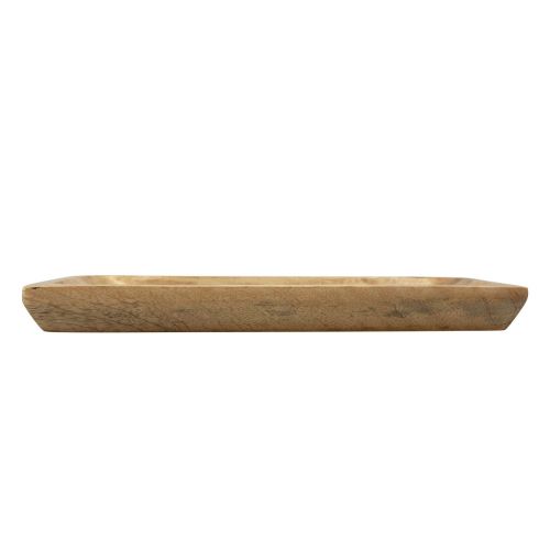 Artikel Träbricka rektangulär naturligt mangoträ 25x13x2,5cm