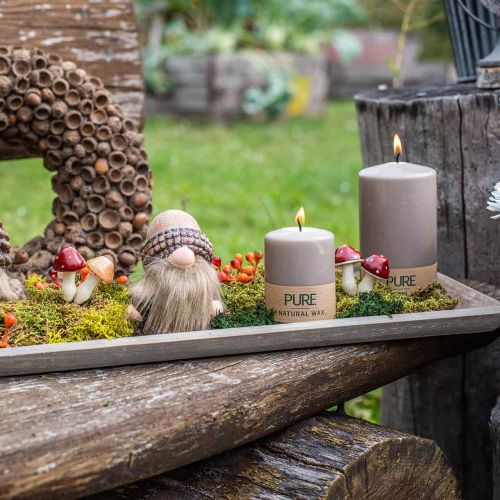 Floristik24 Träbricka grå 57cm x 17cm