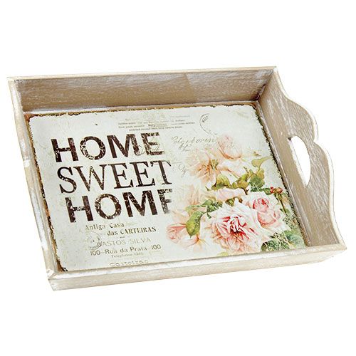Floristik24 Trämagasin med text Home Sweet Home