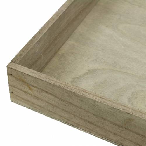 Floristik24 Träbricka naturset om 2 kvadrat 40x40/30x30cm