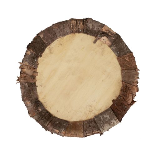 Artikel Träplatta dekorativ bricka trä rustik dekoration natur Ø27cm