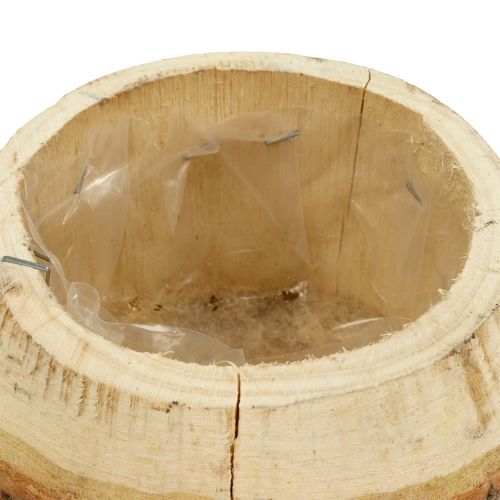 Floristik24 Träkruka för plantering av natur Ø14cm