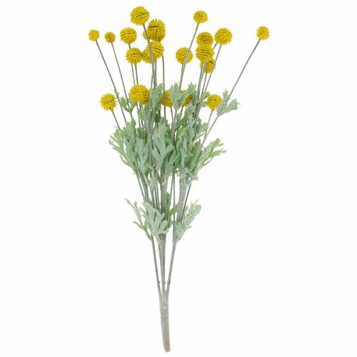 Floristik24 Trumstick Gula konstgjorda Craspedia-silkeblommor