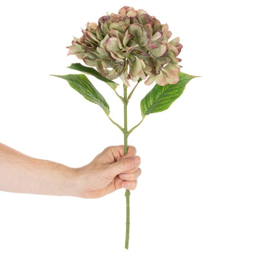 Konstgjord hortensia dekorationsblomma med stjälk, 46 cm | Floristik24.se