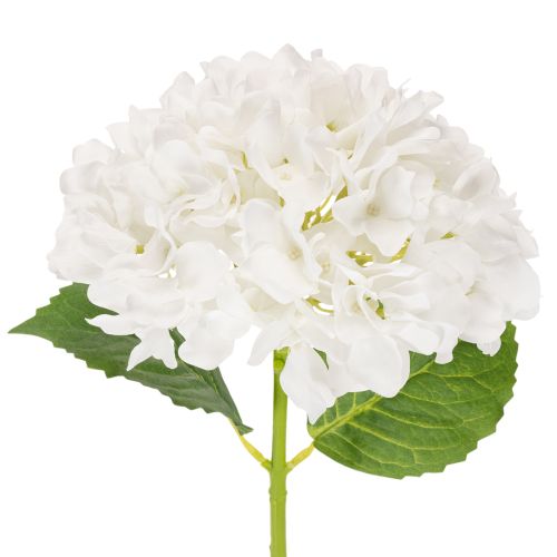 Konstgjord hortensia med lång stjälk för dekoration, 48 cm köpa | Floristik24.se