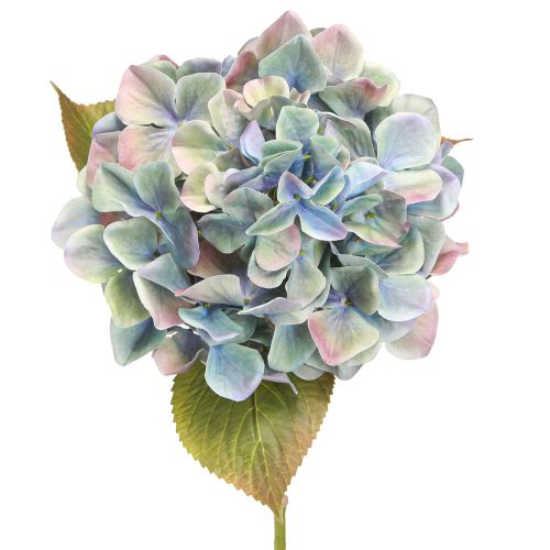 Artikel Hortensia Konstblomma Blå Violett Ø18cm L69cm 2st