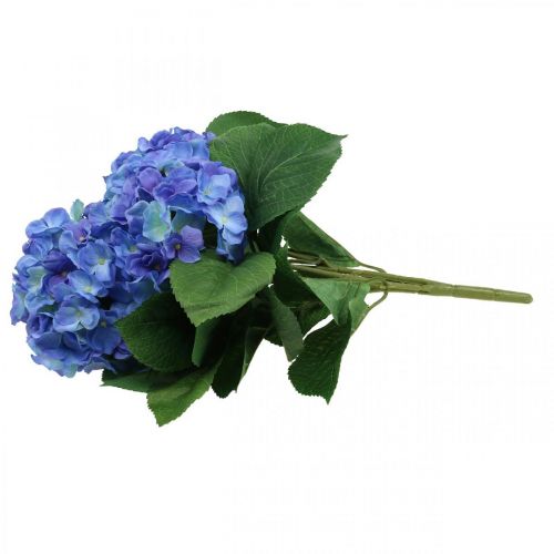 Floristik24 Hortensia konstgjord blomma Blå sidenblommabukett 42cm