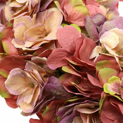 Floristik24 Hortensia krans gammal ros Ø44cm