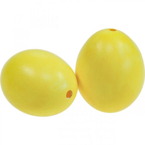 Floristik24 Påskägg gulblåsta ägg kycklingägg 5,5cm 10 st