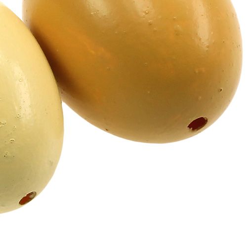 Floristik24 Kycklingägg 6cm blanda gul 10st