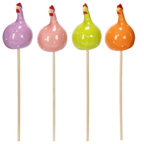 Artikel Dekorativa kycklingpinnar för vårblomsterarrangemang och bordsdekorationer, 7,5 cm, 4 stycken